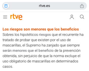 los riesgos son menores que los beneficios